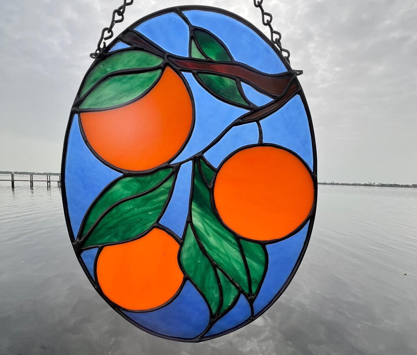 Orange Panel - Stained Glass - DIGITAL PATTERN
