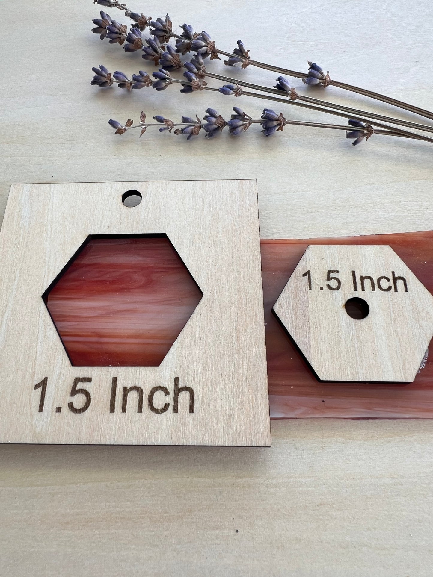 Hexagon Honeycomb Stained Glass Tracing Jig, Effortless Precision for Stunning inDesigns Set of 7