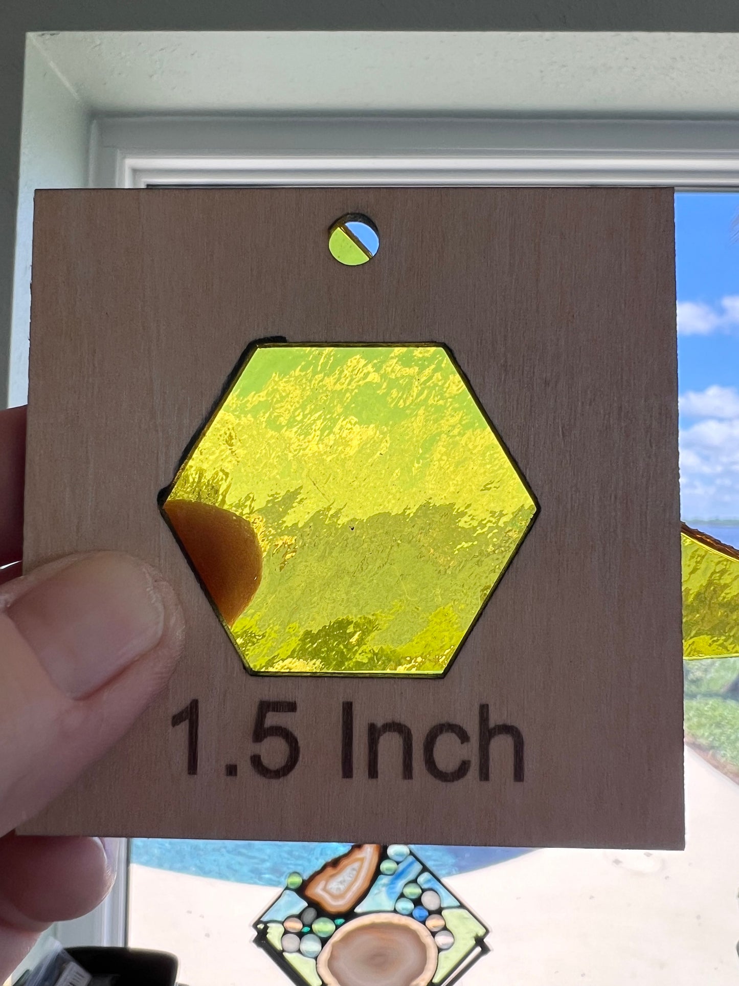 Hexagon Honeycomb Stained Glass Tracing Jig, Effortless Precision for Stunning inDesigns Set of 7