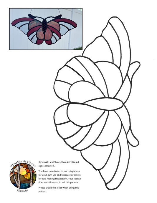Butterfly - Stained Glass - DIGITAL PATTERN