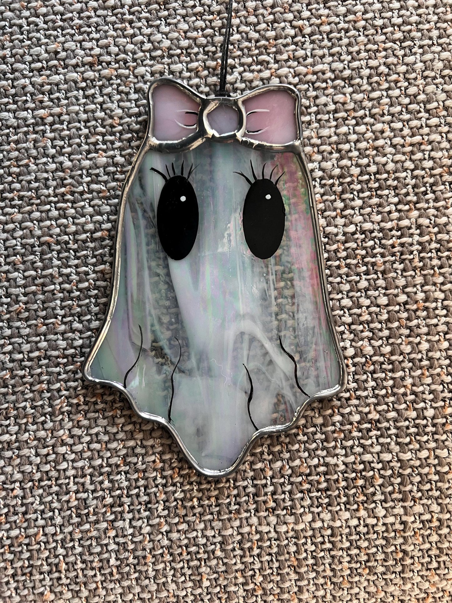 Ghoulish Ghosts Stained Glass Suncatchers Girl Ghost